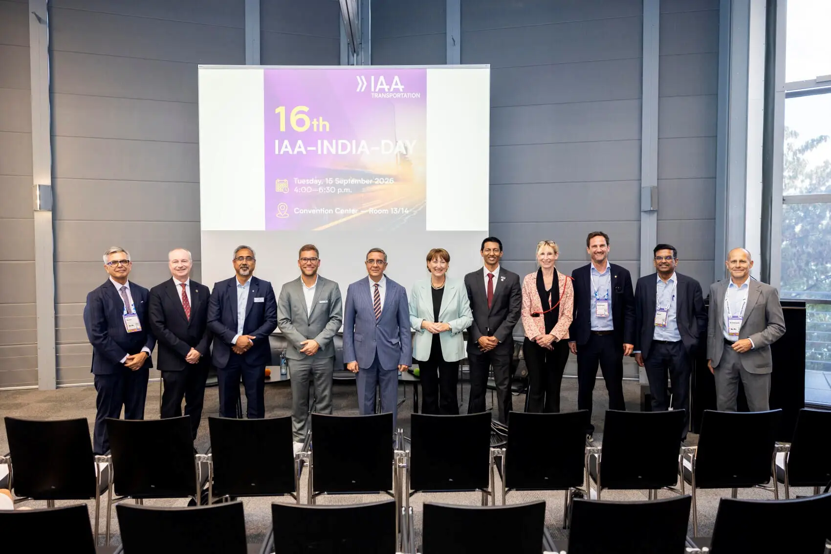 Christian Reitmeyer z redi-Group wraz z innymi uczestnikami podczas 16. edycji IAA India Day 2026 w Hanowerze